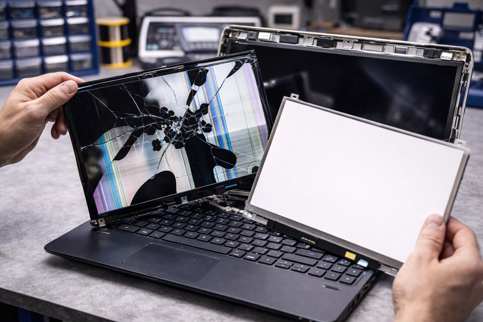 Laptop scherm reparatie en vervanging van LCD scherm